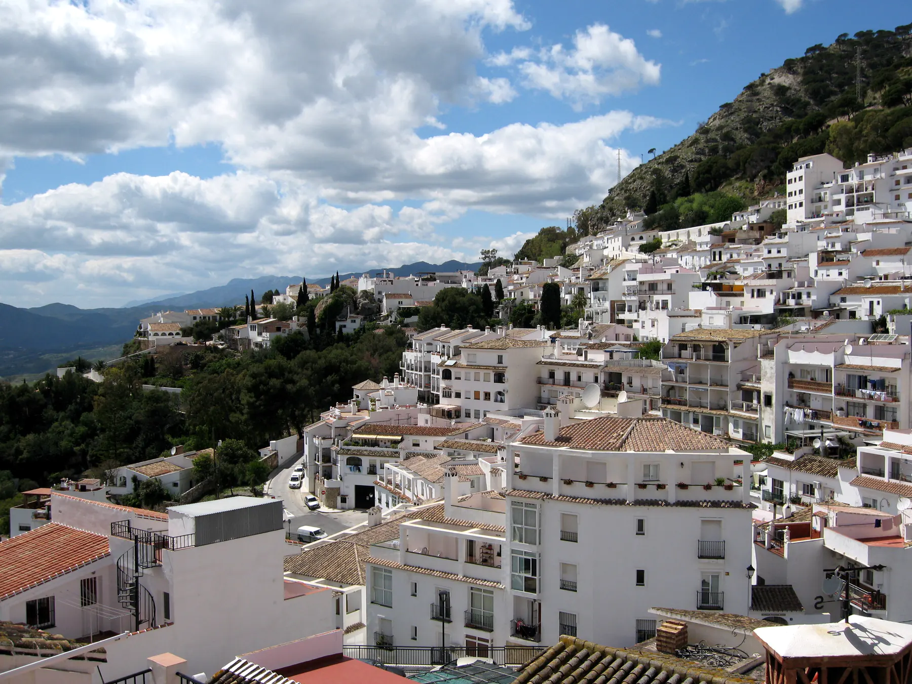 Panoramic view of Mijas, Costa del Sol - Properties for sale